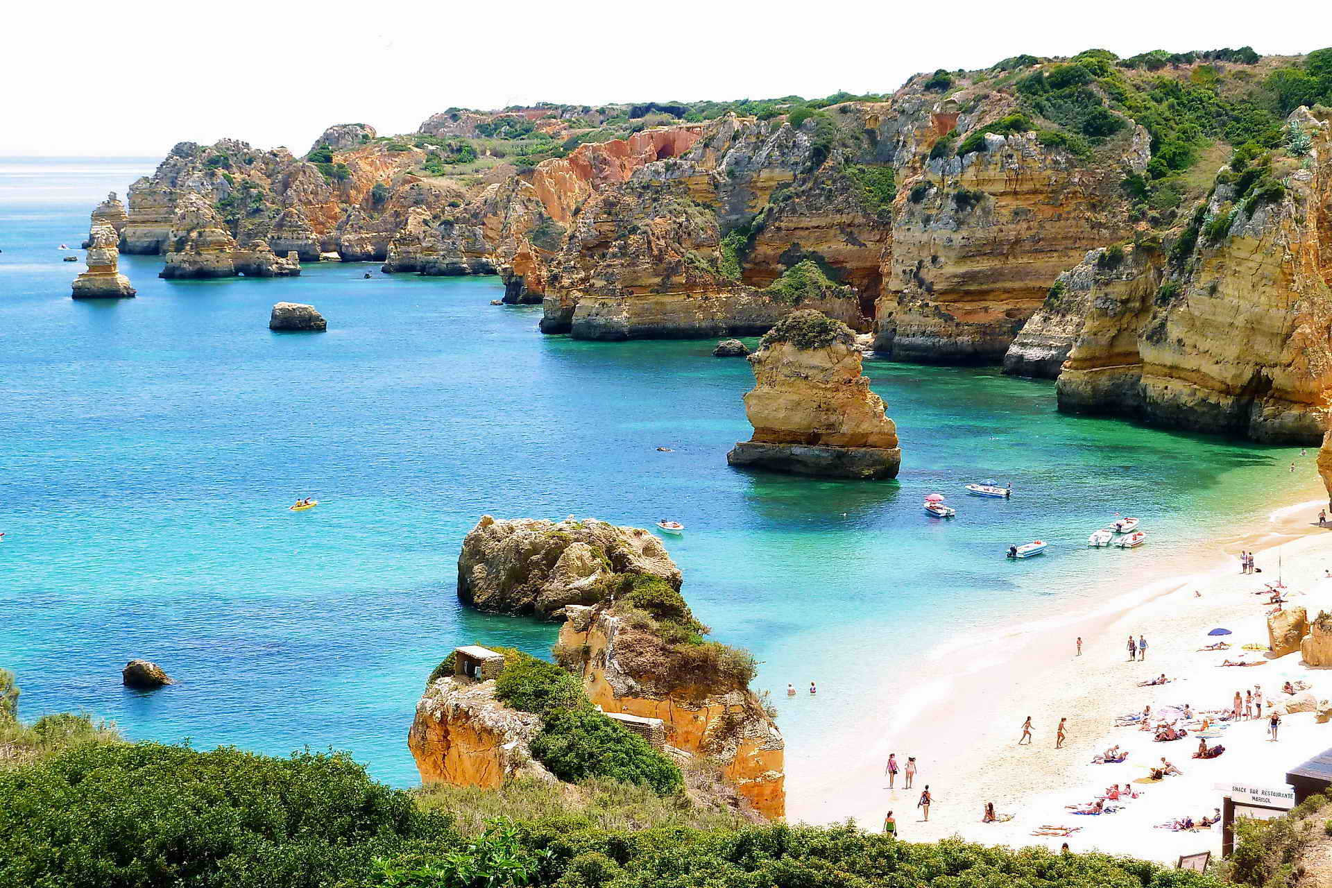 Portugal Bike Tours in Financial Times Dona Ana Beach, Biking in Portugal