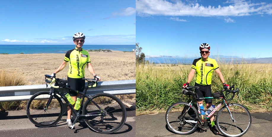 Loving our bike jerseys, cycling Hawaii